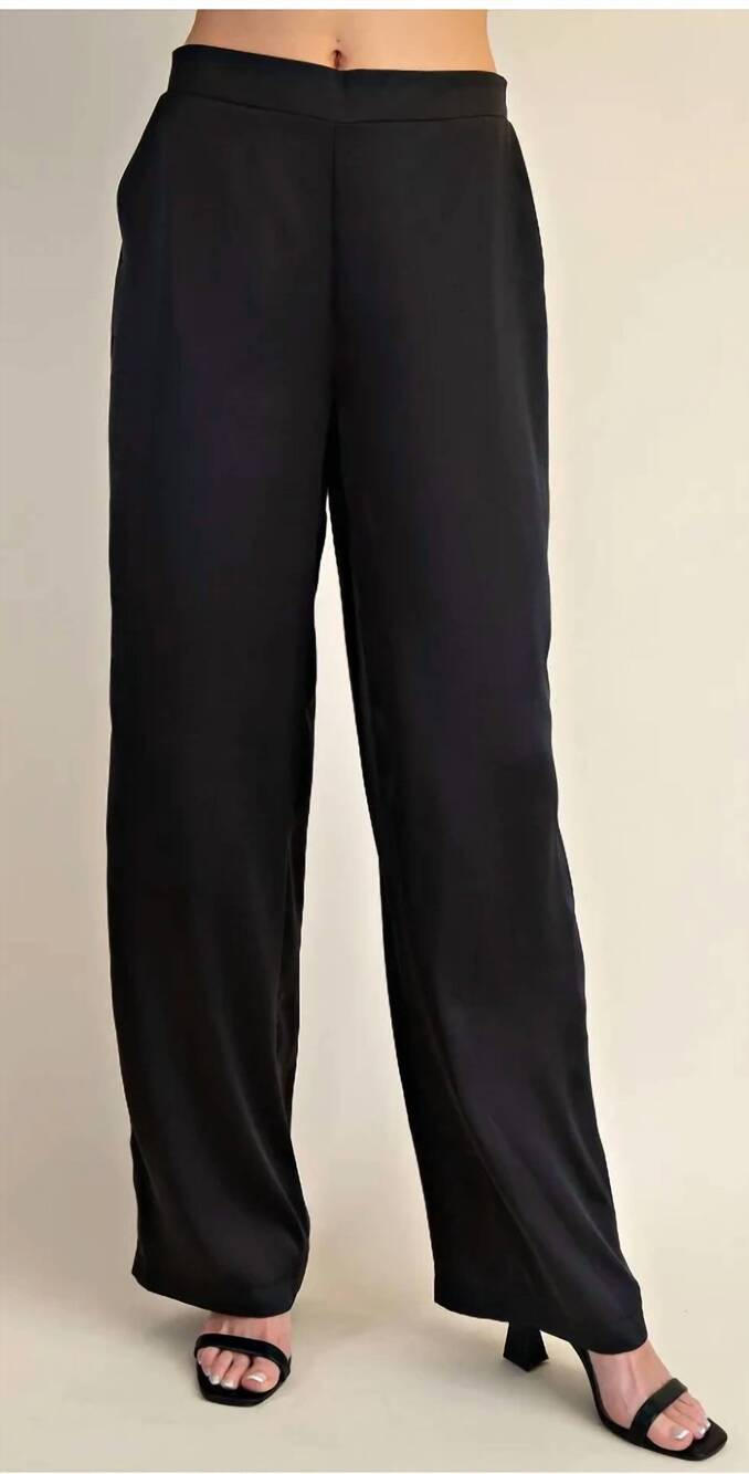 NEW GLAM harper high rise pant in black